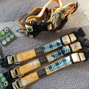 Dog collar (blue/yellow)